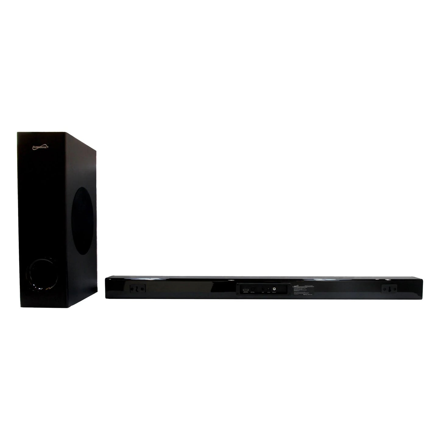Supersonic 35" Optical Bluetooth Soundbar and Subwoofer with Large LED Display (SC-1422SBW)