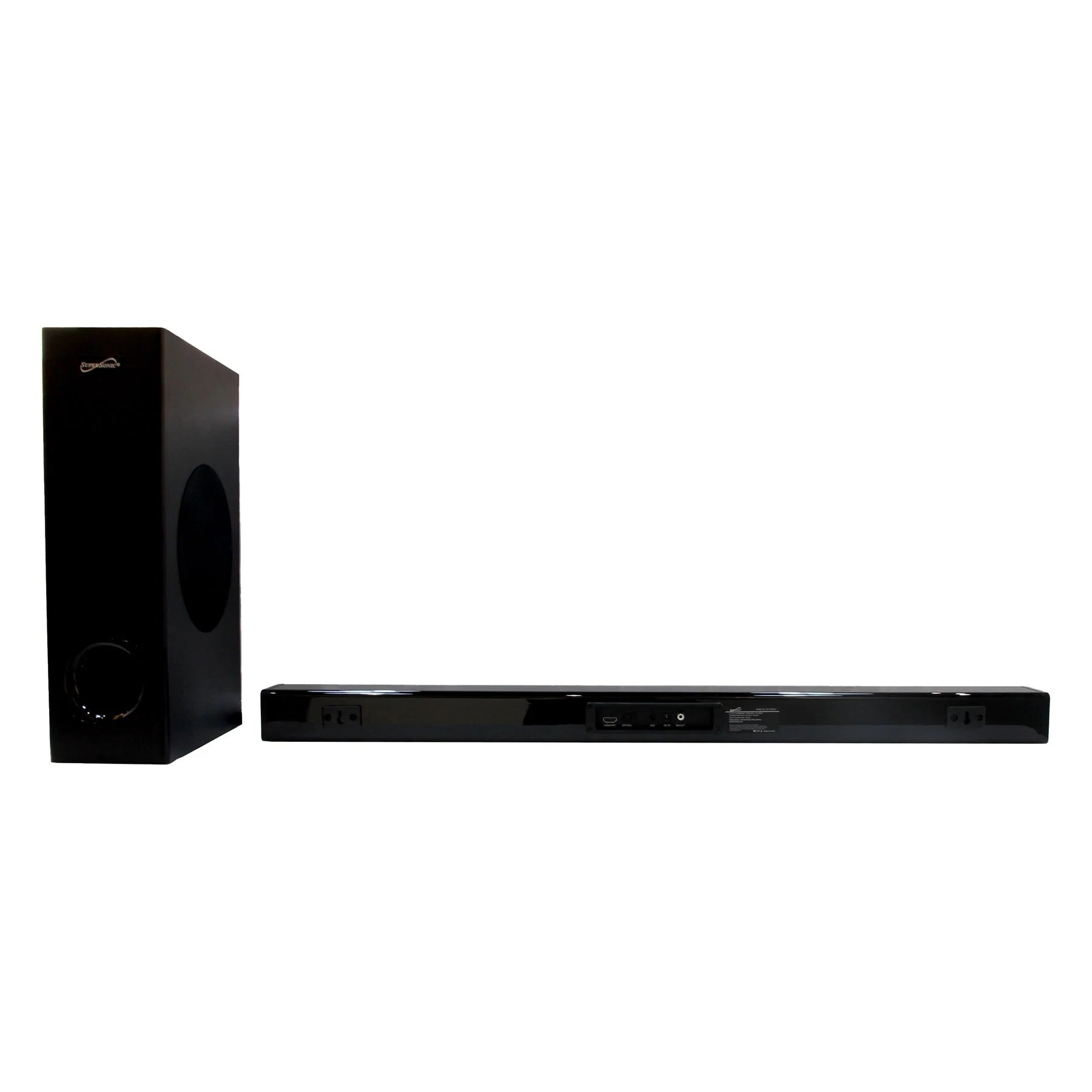 Supersonic 35" Optical Bluetooth Soundbar and Subwoofer with Large LED Display (SC-1422SBW)