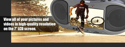 Naxa 7" Bluetooth® DVD Boombox (NDL-256)