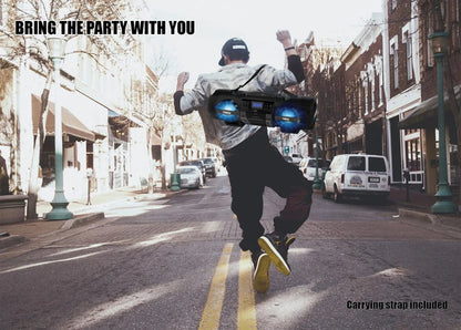 Naxa MP3 & CD Bass Reflex Boombox & PA System with Bluetooth (NPB-262)