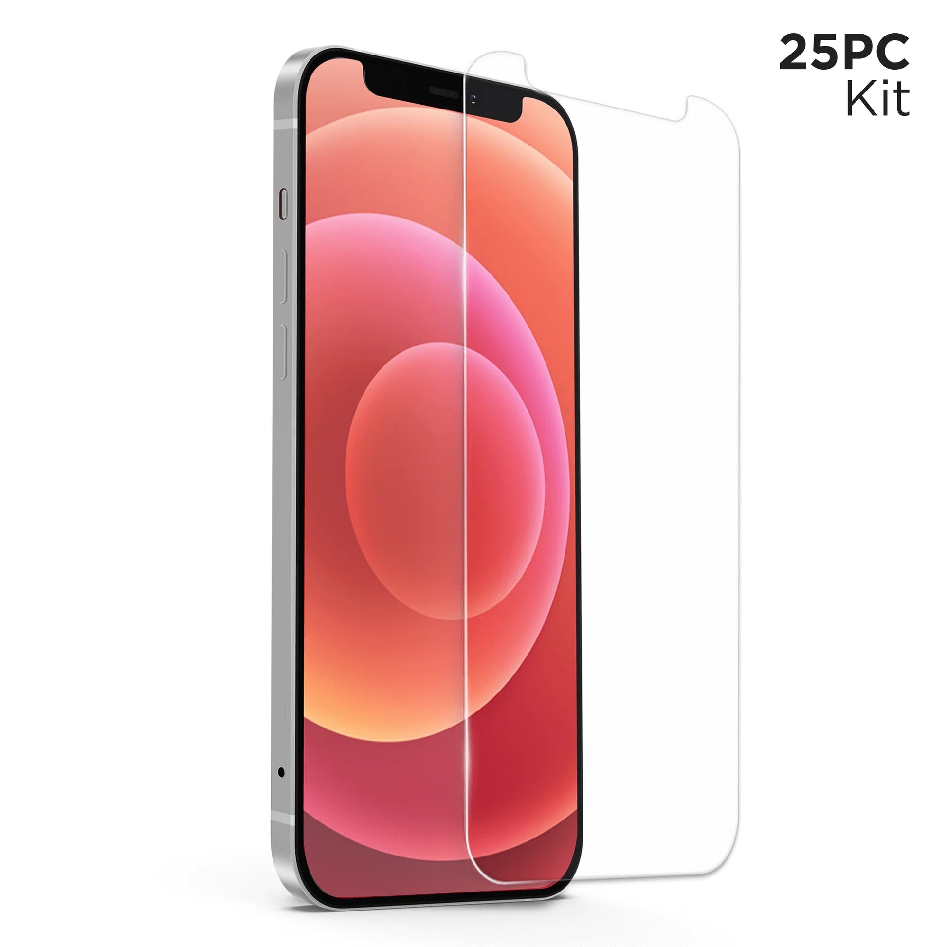 Naztech Intellishield HD Tempered Glass 25Pc Set for the Iphone 12 Mini